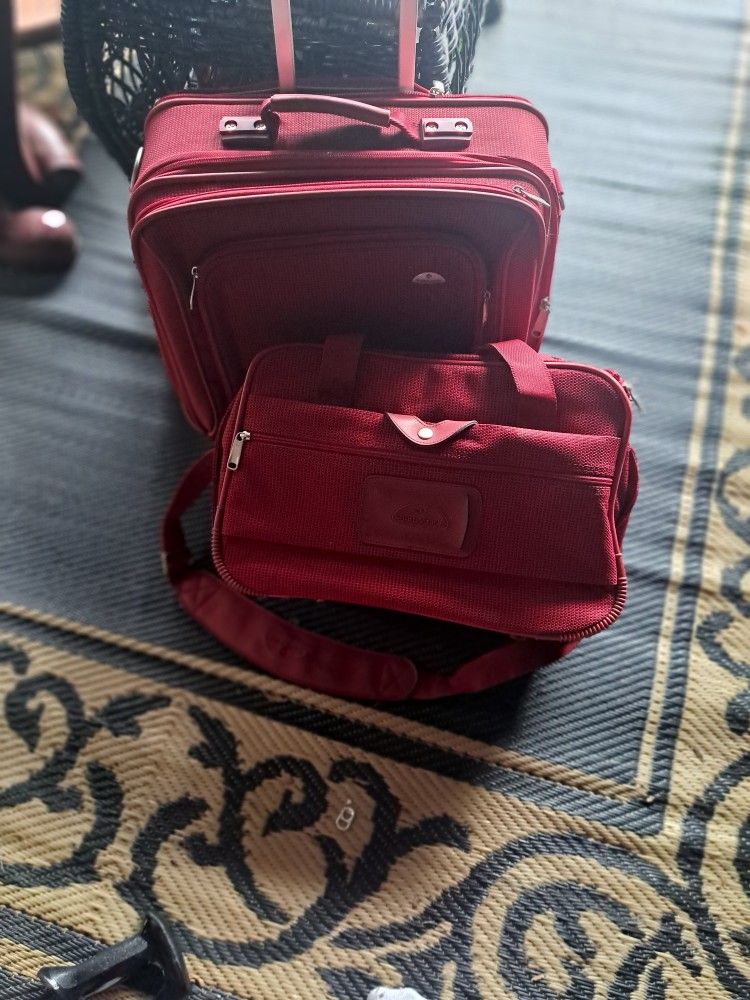 Two small traveling bags use once