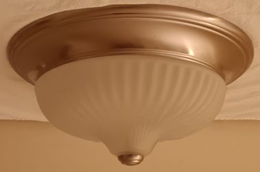 Mainstays 14" Flush Mount Ceiling Light Satin Nickel