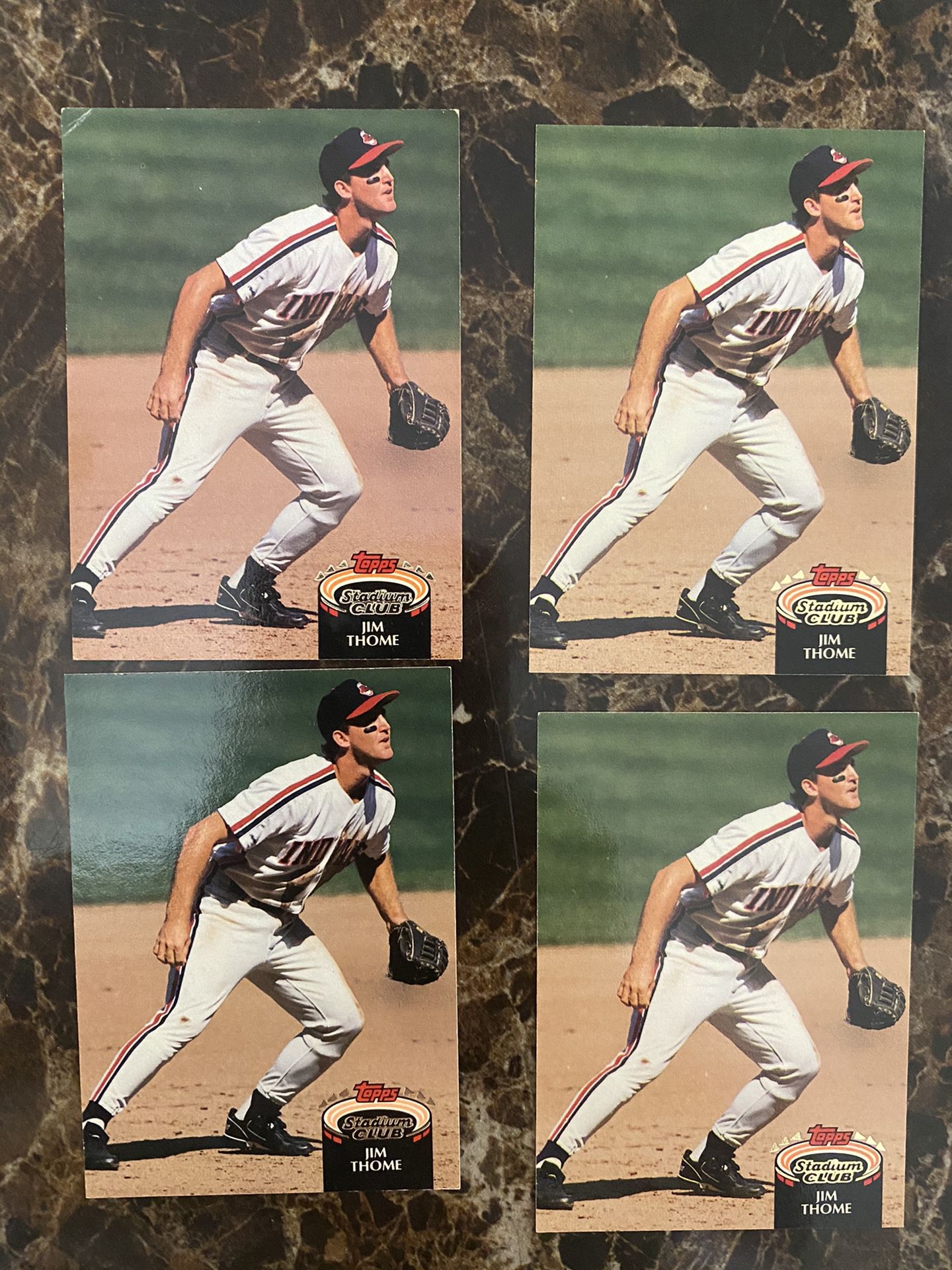 4 Jim Thome Baseball Cards