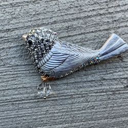 Silver Rhinestone Pin