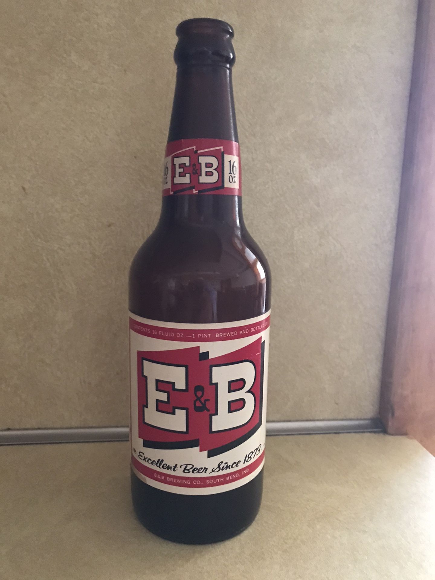 Vintage E&B 16oz Beer Bottle from 60’s-$5.00 or FullCase $100.00