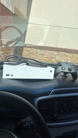 Xbox series s with black controller , power cable & hdmi cable