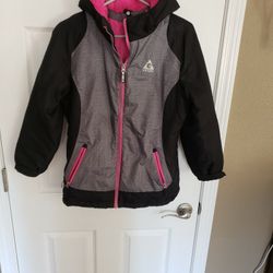 Like New Girls Gerry Winter Coat With Hood Size M 10/12