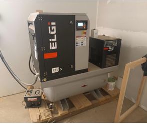 Screw air compressor ELGI N5 15hp single phase 220v