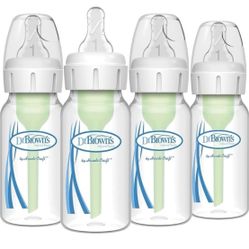 Dr. Brown's Natural Flow Anti-Colic 4 oz 4 pack baby bottles.  (AD)