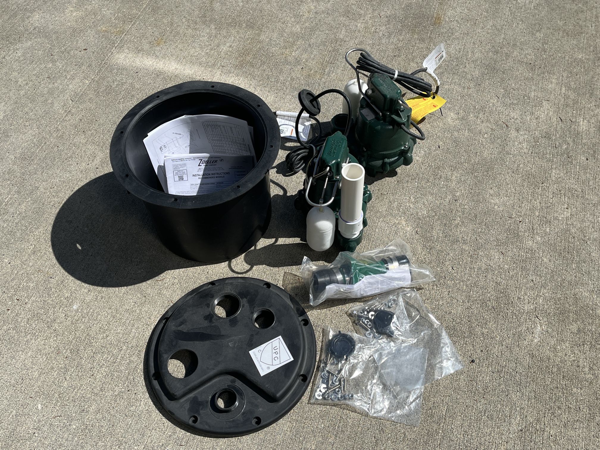 Zoeller 1050001 Sump Pump And Well for Sale in Renton, WA OfferUp