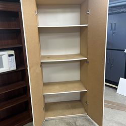 Book Shelf, IKEA Kallax Shelf, Plastic 4 Tier Shelf, White Cabinet For Storage