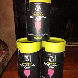 Menstrual Cups 3 Individual Cups Size Medium 