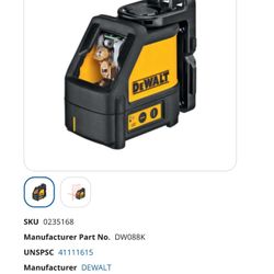 Dewalt Self Leveling Red Laser Level