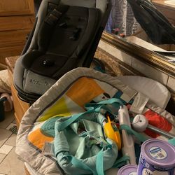 Baby Chair Vibrating  Jumper With Music Piano  Kicking Playmat Car seat Owl That Plays Music All For 