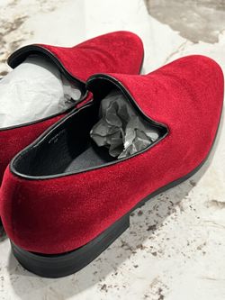Suede Red Me.n Shoes Size 10