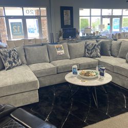 soft grey sectional ☑️⭐️ $2,699