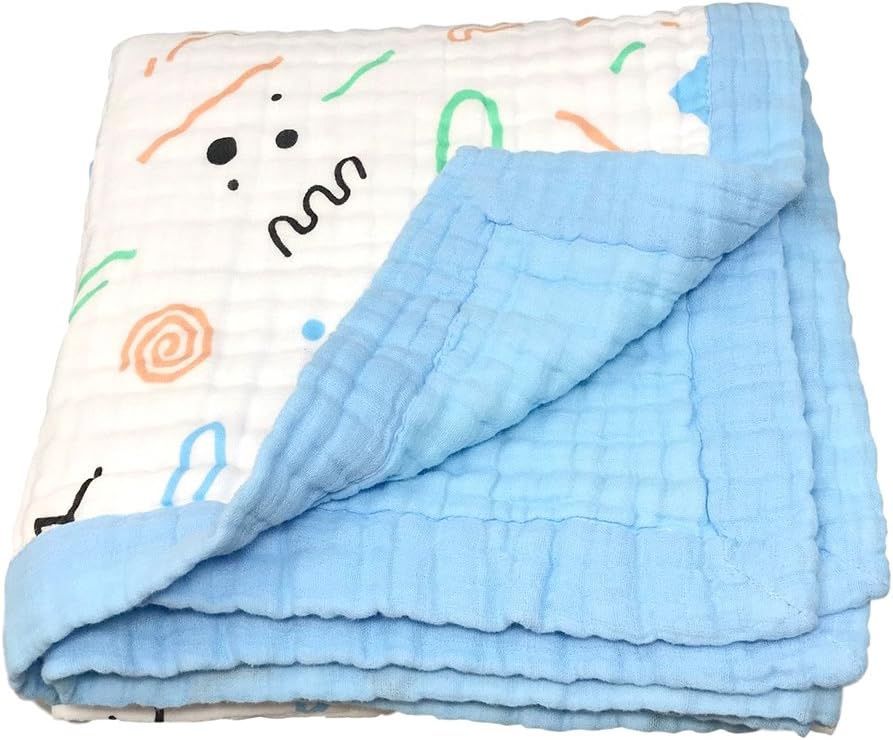 Baby Blanket Quilt (Baby Blue) 47”x47”