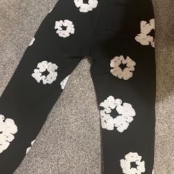 Denim tears black and white pants