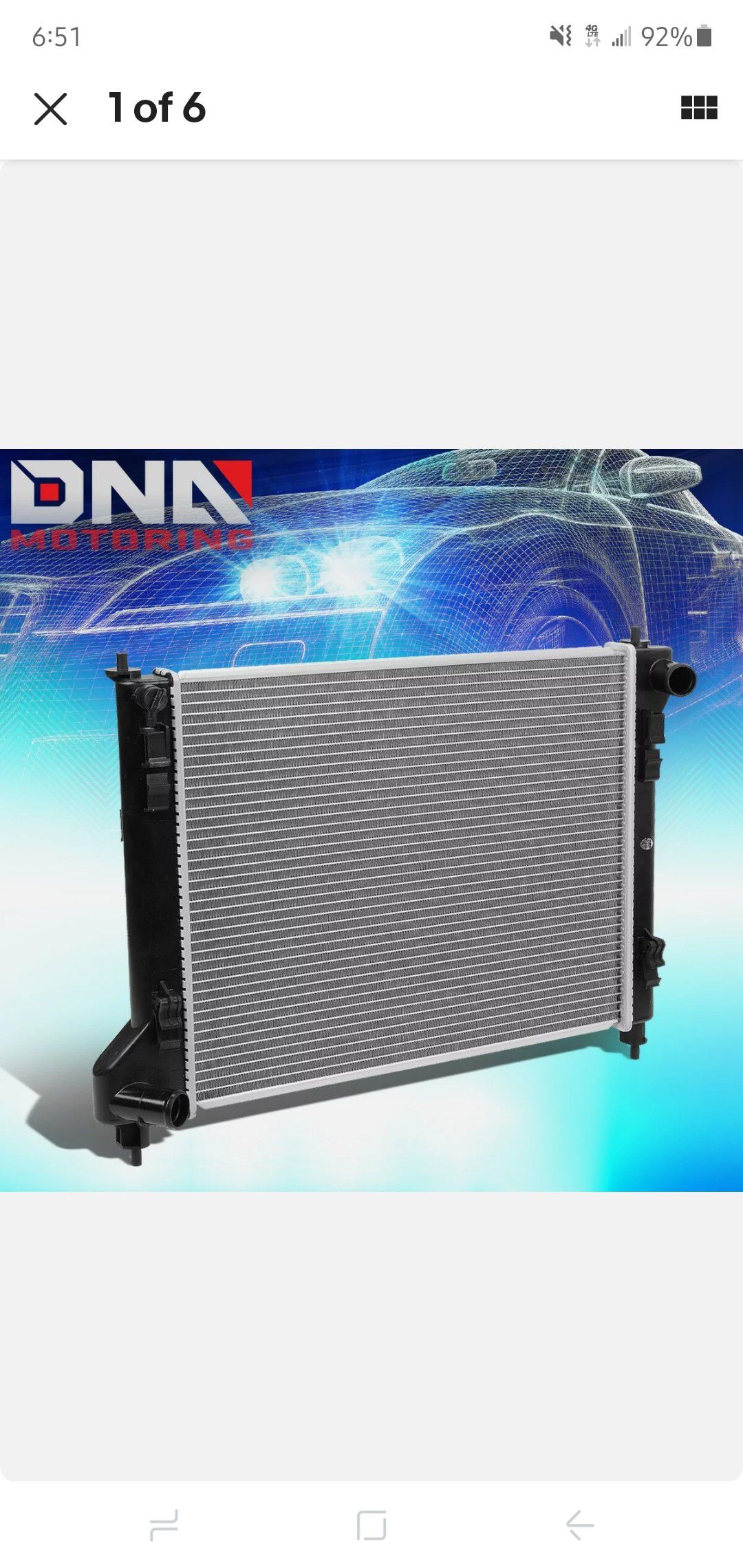FOR 2013-2018 NISSAN SENTRA 1.6L 1.8L 13365 FACTORY STYLE ALUMINUM CORE RADIATOR