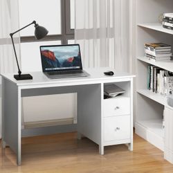 White 47 Inches Computer Desk . New In Original Box 