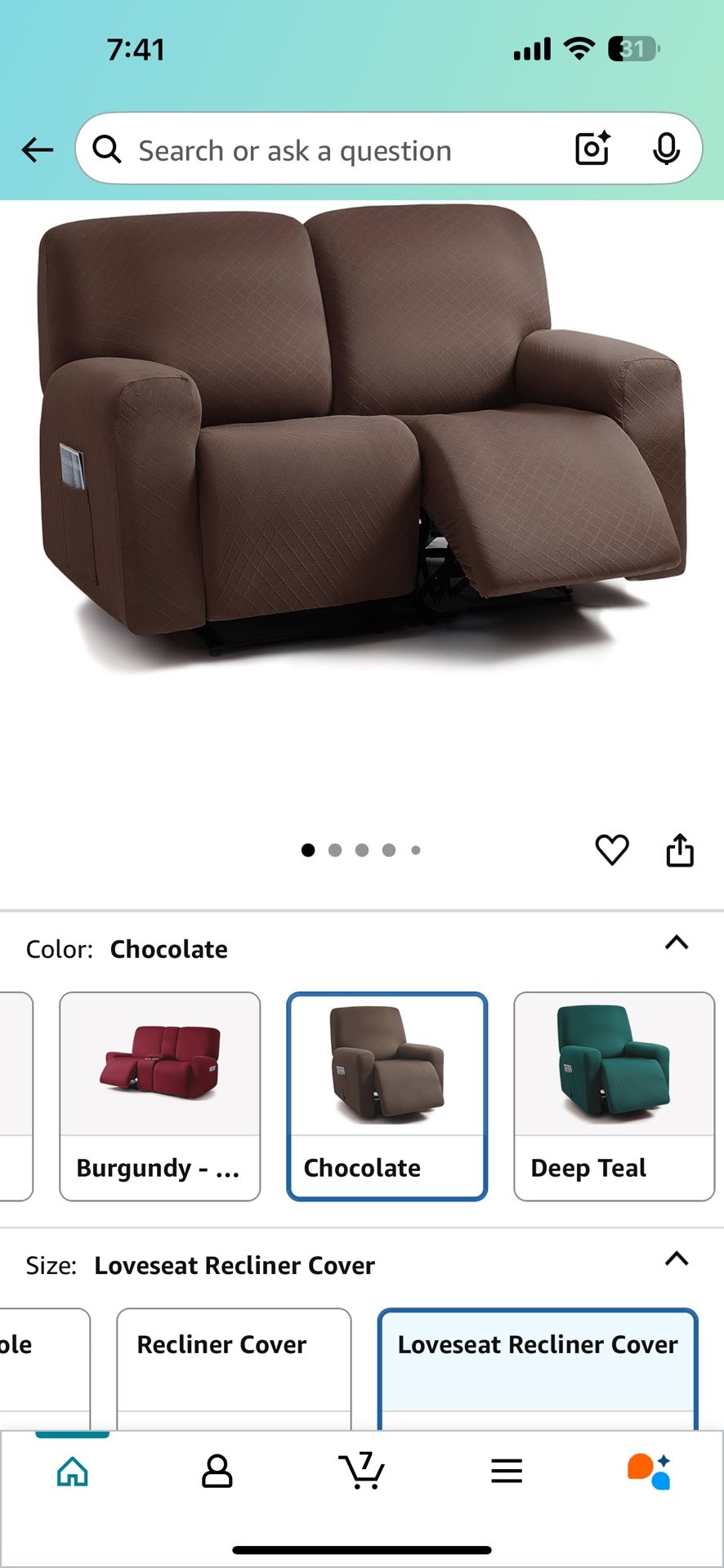 Reclining Sofa Cover