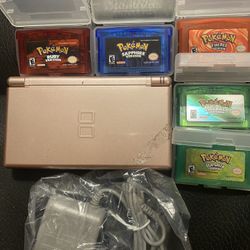 Metallic Pink Nintendo Ds Lite Lot 