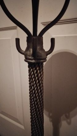 Tall metal candler holder