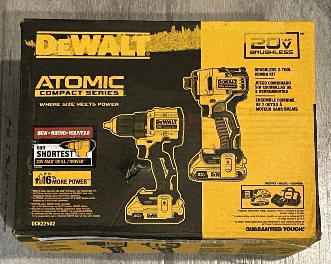 Dewalt Atomic 2 Piece Combo Kit New In Box