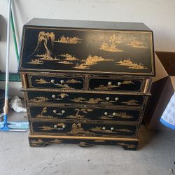Oriental Antique Secretary Desk