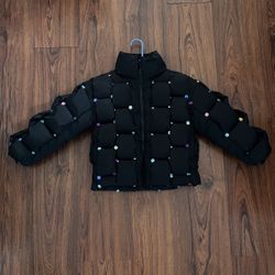 Girl’s Lola + The Boys Rainbow Gem Puffer size 6