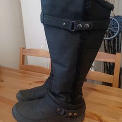 The North Face Waterproof Primaloft Black Tall Boots Women's Size 9.5 