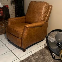Brown Leather Recliner Chair