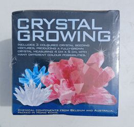 New and sealed Crystal Growing set. Includes 3  seeding mixtures.  $5