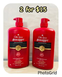 (2) Old Spice Swagger Body Washes,27 fl oz each. 2 for $15‼️