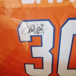 Denver bronco signed Davis signed