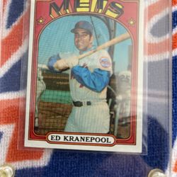 Baseball cards In display case