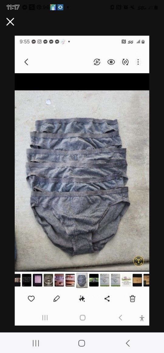 (6) Bikini Underwear, Small, "Felita"