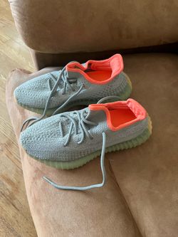 Size 4.5- adidas Yeezy Boost 350 V2 Desert Sage Orange Green