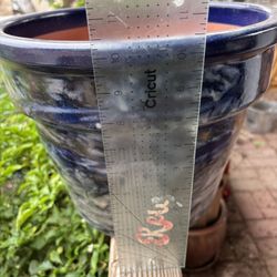 Ceramic Planter Pot Blue 