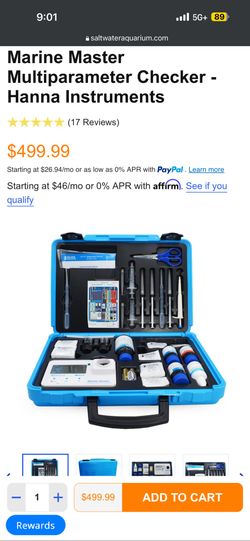 Marine Master Multiparameter Checker - Hanna Test Kit  Instruments saltwater aquarium fish tank