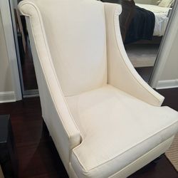 William Sonoma White Accent Chair - Originally $1250.     Asking $175