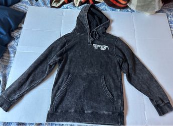Independent Trading Company Mens Hoodie Mineral Washed Skull Pullover Small