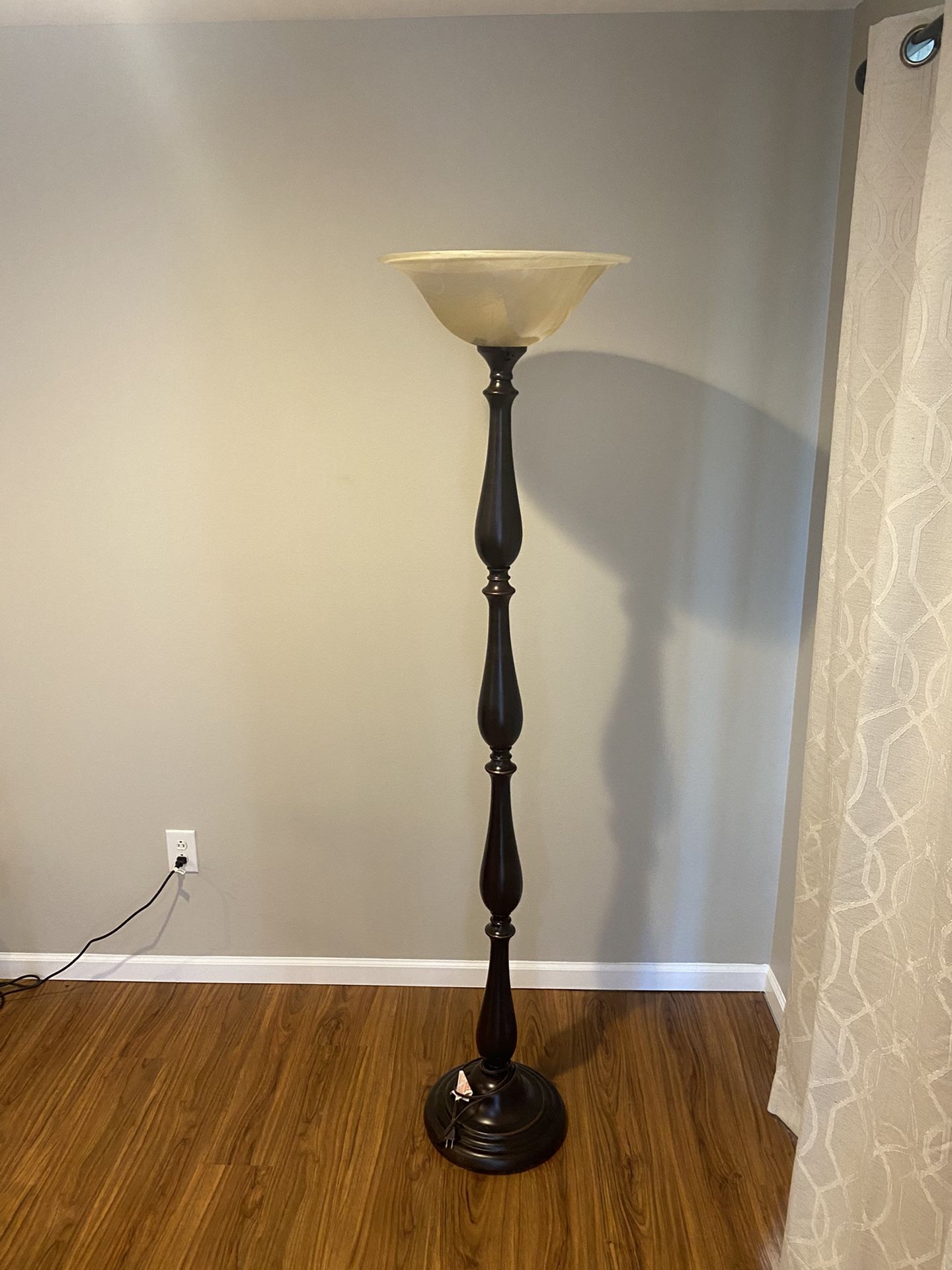 Lamp Standing Dark Wood