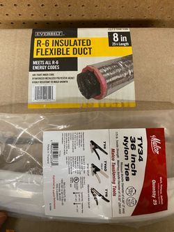 HVAC Everbilt 8” Insulated Flexible Duct