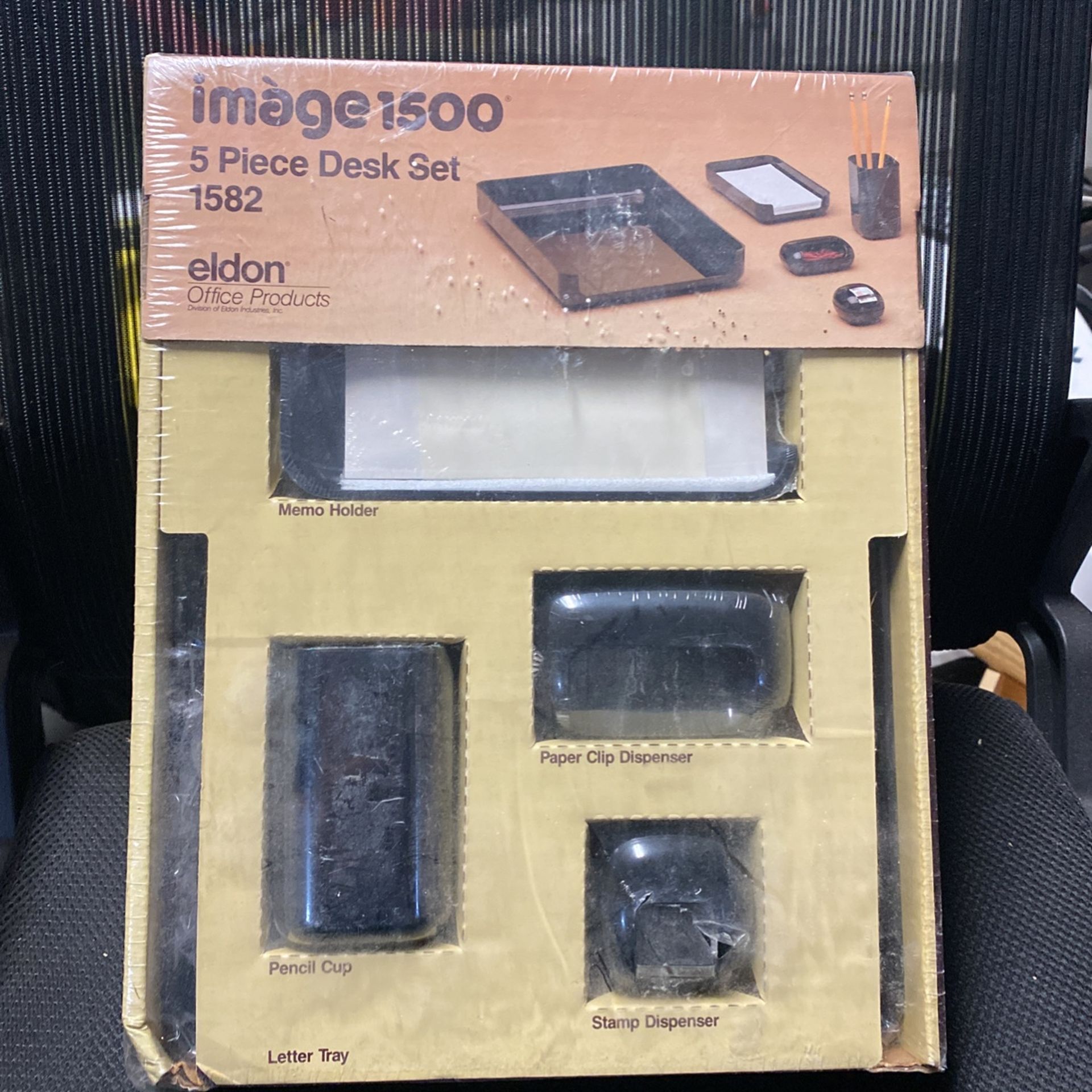 Vintage Still Wrapped 5 Piece Desk Set Eldon Office Products
