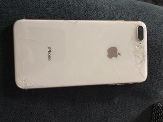 iPhone 8 Plus unlocked 64gb cracked back