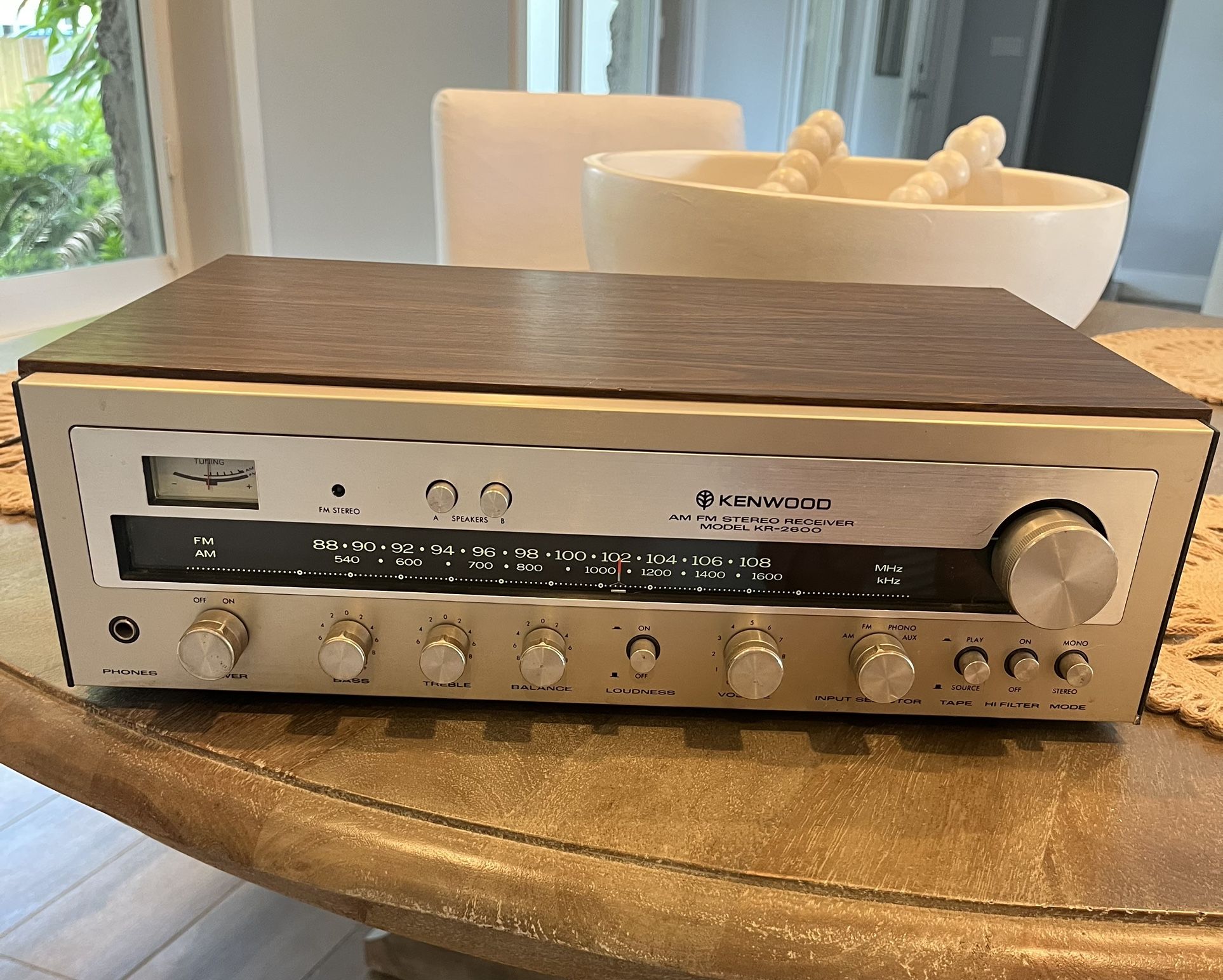 Kenwood AM/FM Receiver KR - 2600
