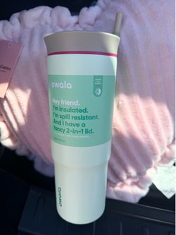 Owala 2 in 1 lid water bottle 24 oz mint
