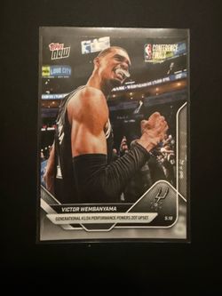 Victor Wembanyama Topps Now image Variation SP (short print)