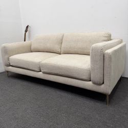 Interior Define Gaby 2 - Sear Sofa - Natural Linen (Burlap) Couch (2k OFF) - Good as New *Return*