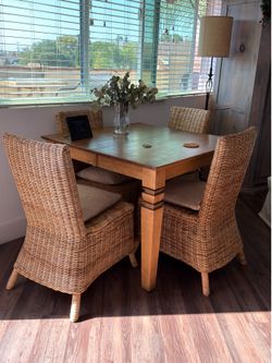 Wooden finished table
