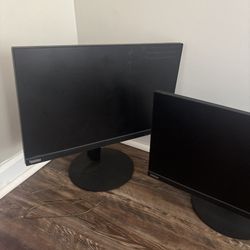 Two Lenova Monitors