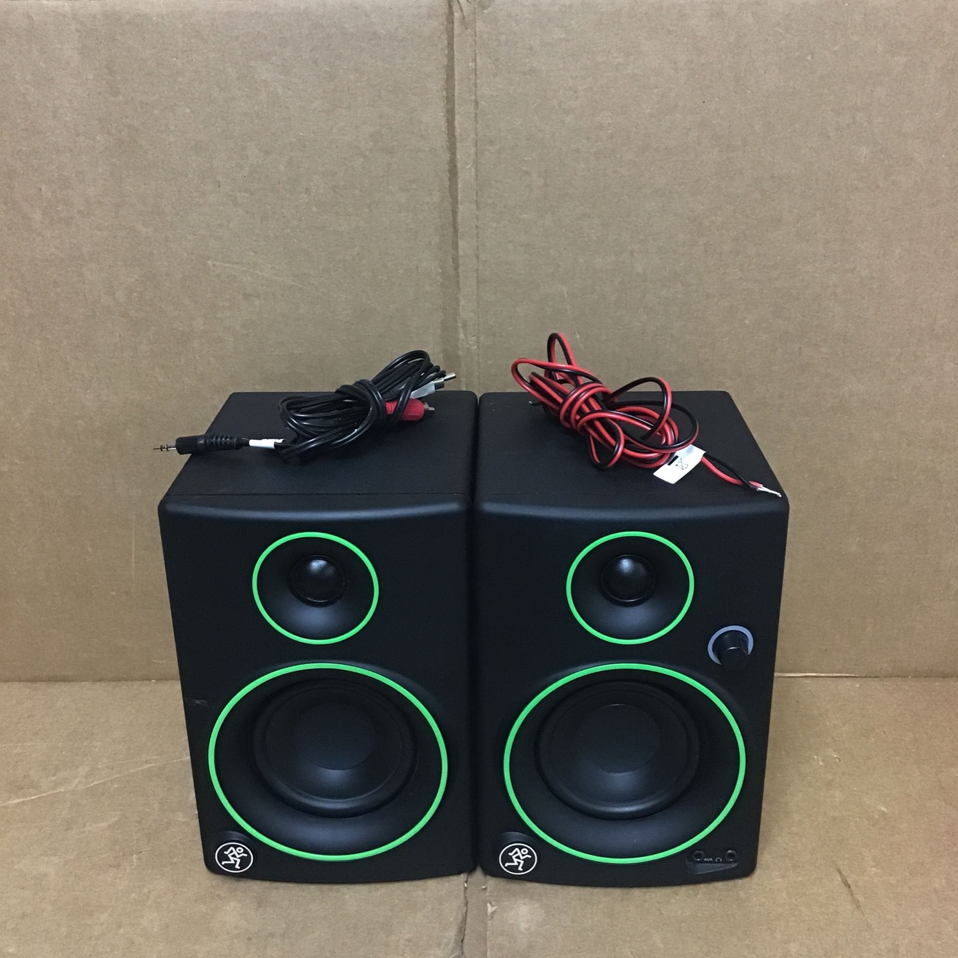 Set Of Two Mackie Cr3 50w Creative Reference Multimedia Studio Monitors Speakers 