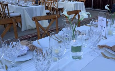 96 Glass Cylinder Vases + 96 Floating LED Candles